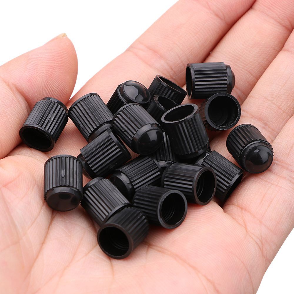 Set 20 Nắp Nhựa Tròn Đậy Van Bánh Xe Đạp / Xe Máy Chống Bụi Bẩn Nhiều Màu Sắc