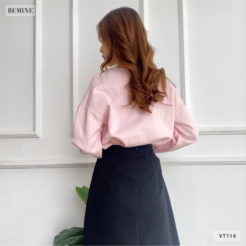 Chân váy dập ly 2 nút BEMINE VT114DEN | BigBuy360 - bigbuy360.vn