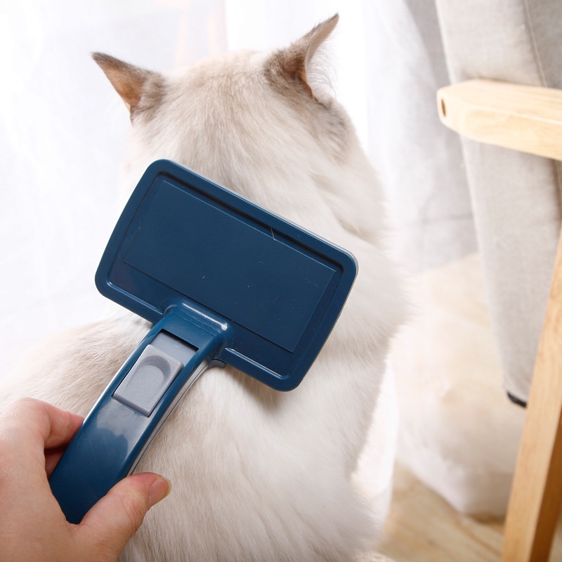 Lược cho chó mèo chải lông lớn nút cấm lấy lông, đồ dùng cún mèo vệ sinh Con Mèo Xiêm
