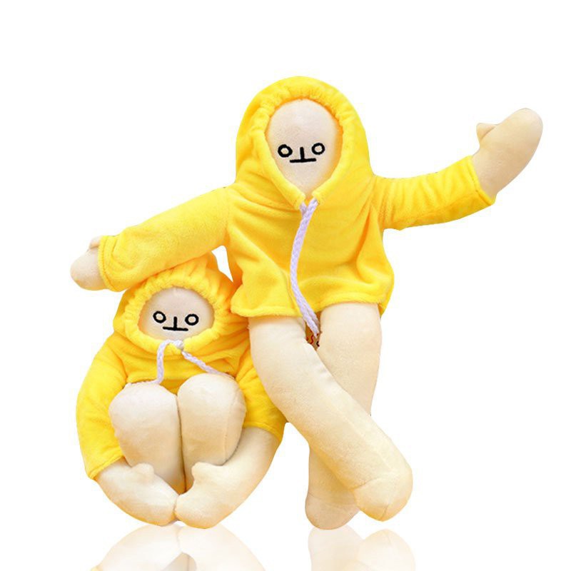 Đồ Chơi Người Chuối Trầm Cảm LELUSH Banana Man CAO CẤP SIZE  65cm Tạo Nhiều Kiểu Dáng TC - NHÓC