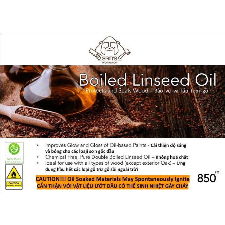 Dầu Lanh Nung 2 Lần - Boiled Linseed Oil