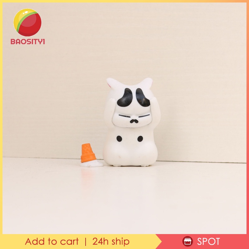 Set 1 / 9 Mô Hình Mèo Hoạt Hình Biểu Cảm Khuôn Mặt Đáng Yêu Cho Bé