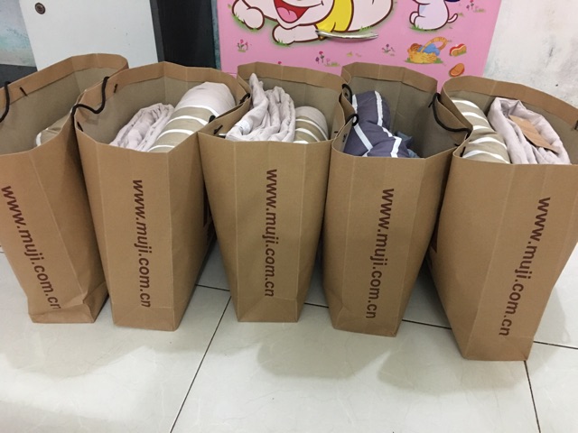 [SALE HOT] Chăn hè Muji kẻ sọc cotton [Kích thước 2mx2m3]