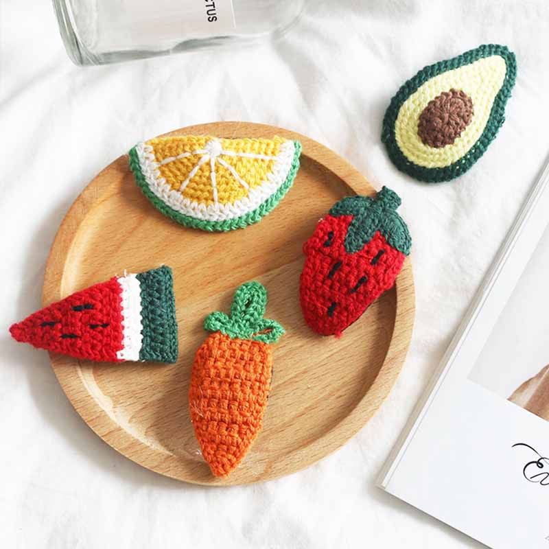 Kẹp tóc len móc dễ thương cho bé