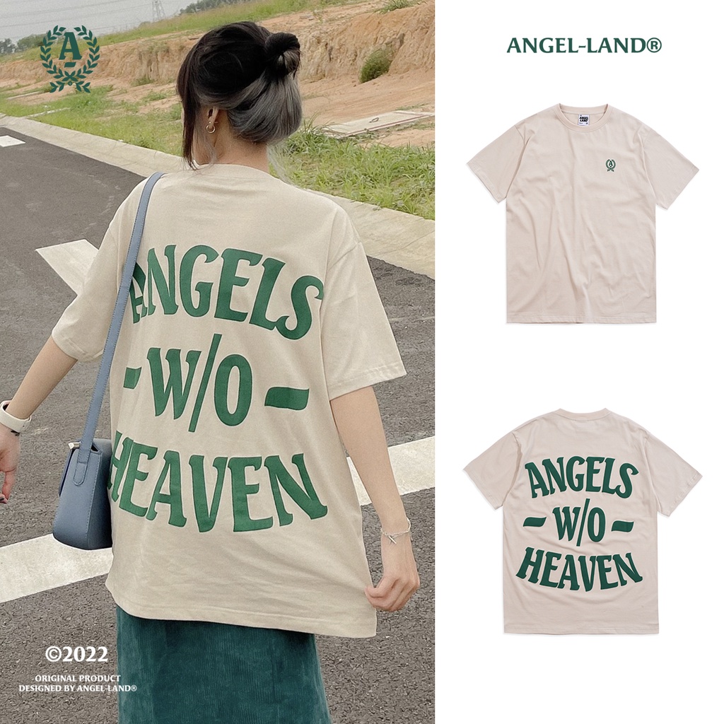 Áo Thun Angel-Land Angels Without Heaven Beige T-shirt - AWT