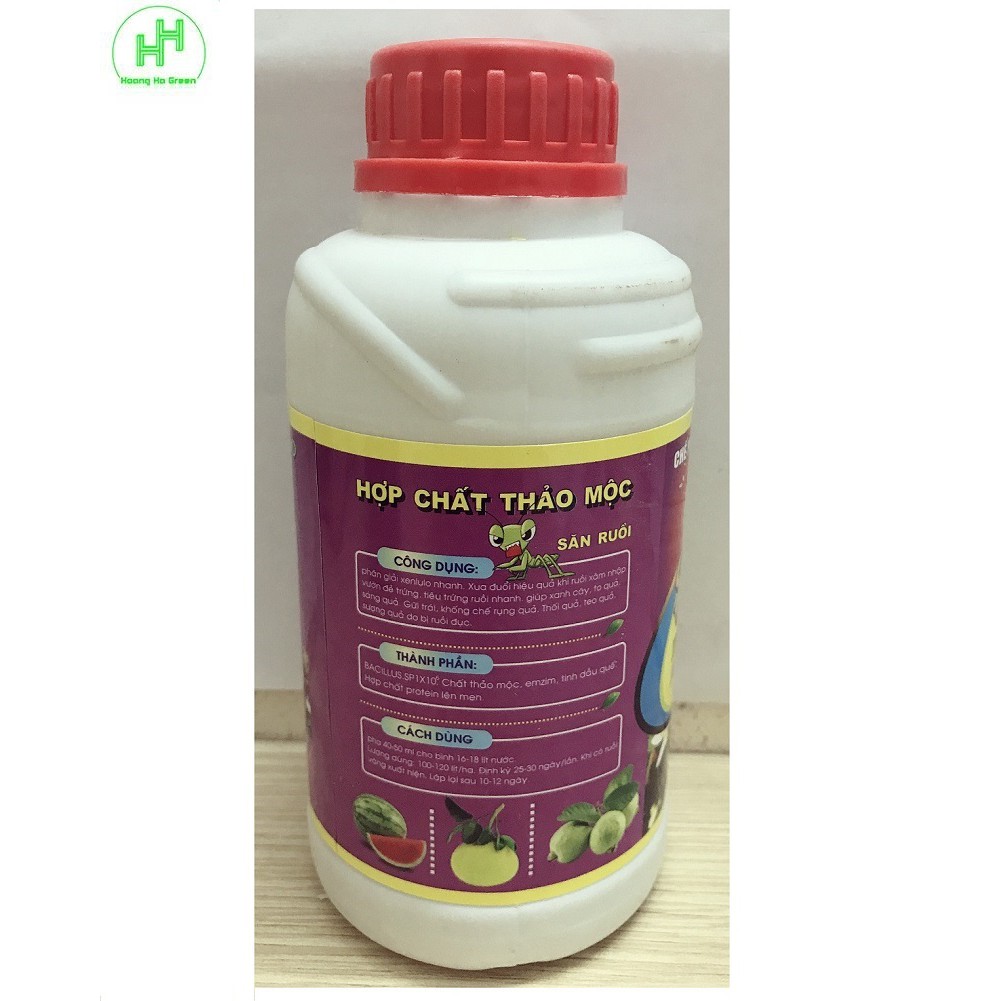 Chế Phẩm Vi Sinh -TRIBI, Thảo Mộc TRV Thể Tích 500ml, Siêu Đậm Đặc Ruồi Vàng, Săn Ruồi Vàng, Xua đuổi Ruồi Vàng