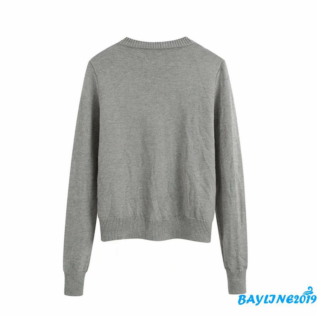 Áo Khoác Cardigan Dài Tay Phong Cách Cổ Điển Thanh Lịch Dành Cho Nữ