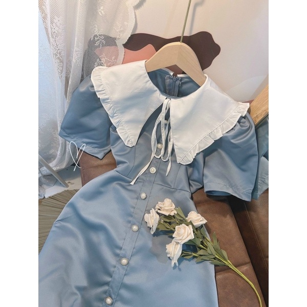 ĐẦM CỔ SEN XANH DA