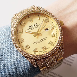 [Vip độc quyền - Được xem hàng] Đồng hồ rolex nam - Bản siêu cấp full đá - tặng bộ hộp hãng như ảnh 1:1 dongho227