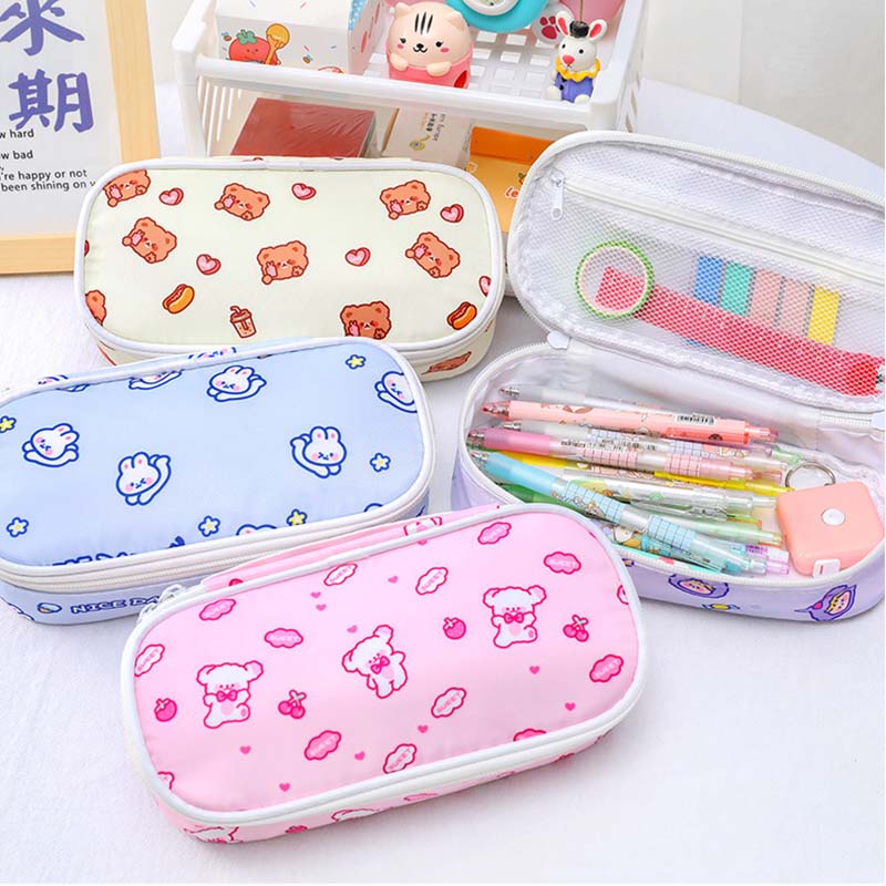 Túi đựng bút size lớn thiết kế họa tiết dễ thương sáng tạo
