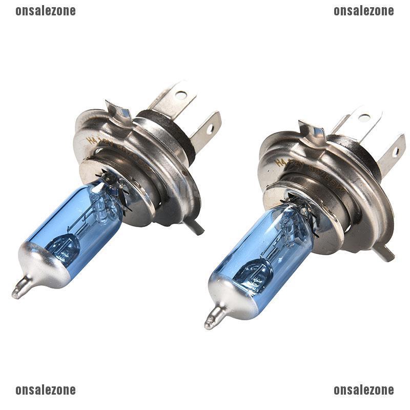 Bộ 2 Bóng Đèn Halogen H4 HID Xenon 12V 60 / 55W Ánh Sáng Trắng Chuyên Dụng Cho Xe Hơi