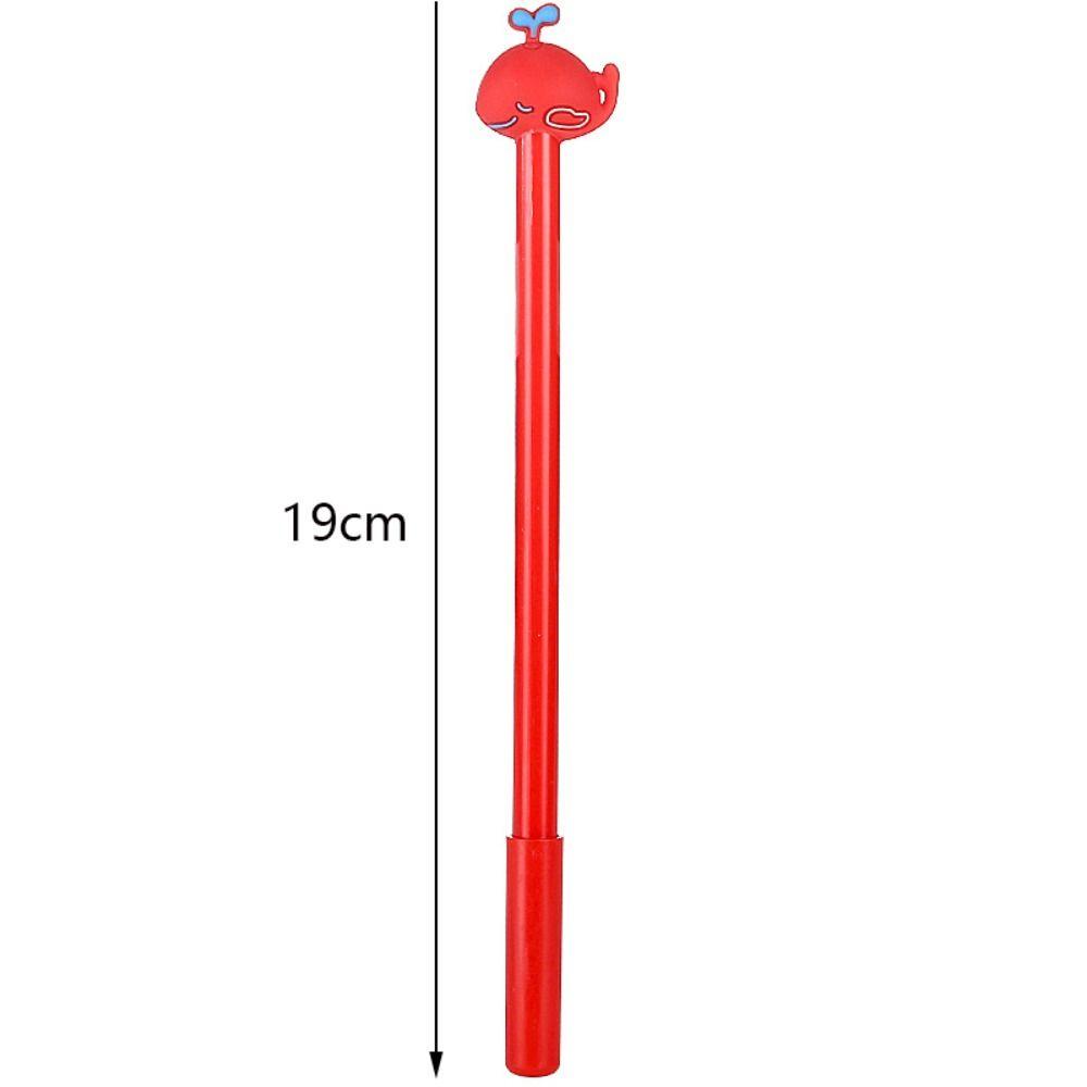 Set 8 Bút Mực Gel Bằng Cao Su PVC Mềm Họa Tiết Hoạt Hình Sáng Tạo