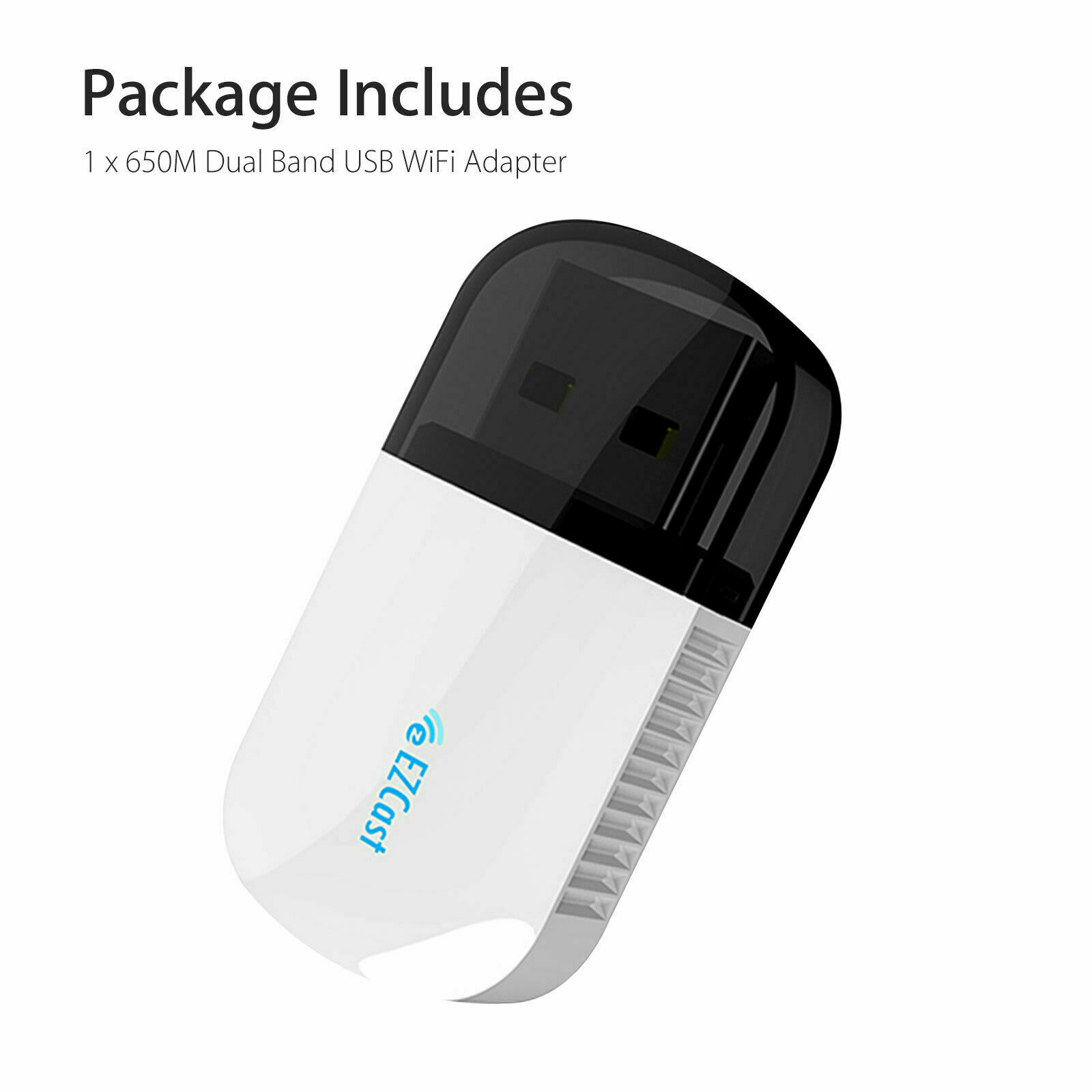 Usb Wifi Dongle 650mbps Windows Mac Linux 2.4g / 5g