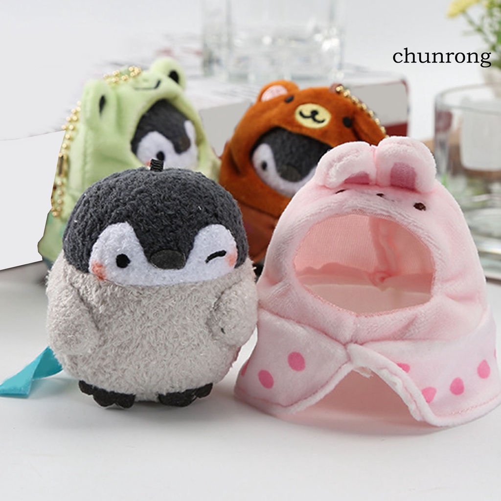 Cr Móc Khóa Hình Chim Cánh Cụt Nhồi Bông Cotton PP Dễ Thương