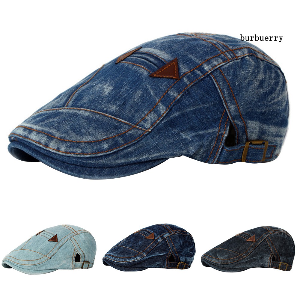 Mũ beret denim thời trang dùng đánh golf dành cho nam