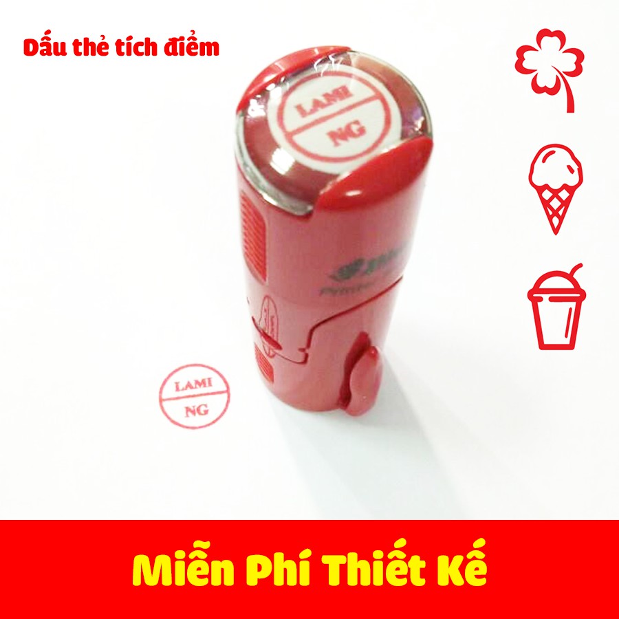 Dấu Tích Điểm - Dấu thẻ tích điểm Dấu thỏi son đóng linh kiện điện thoại R512