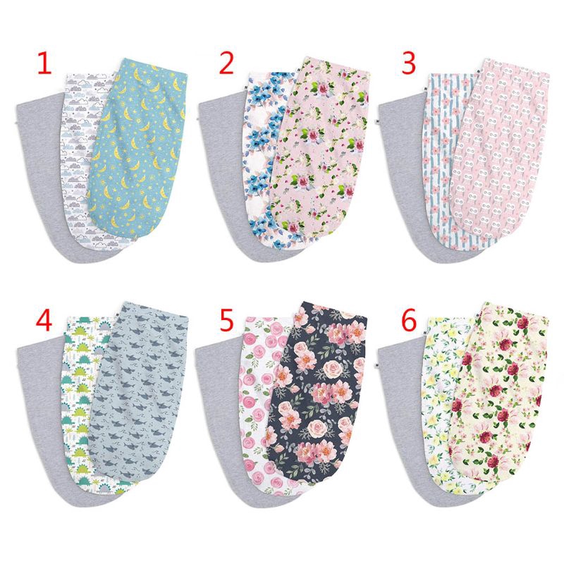 Set Chăn Quấn Giữ Ấm Và Băng Đô In Họa Tiết Xinh Xắn Dành Cho Các Bé