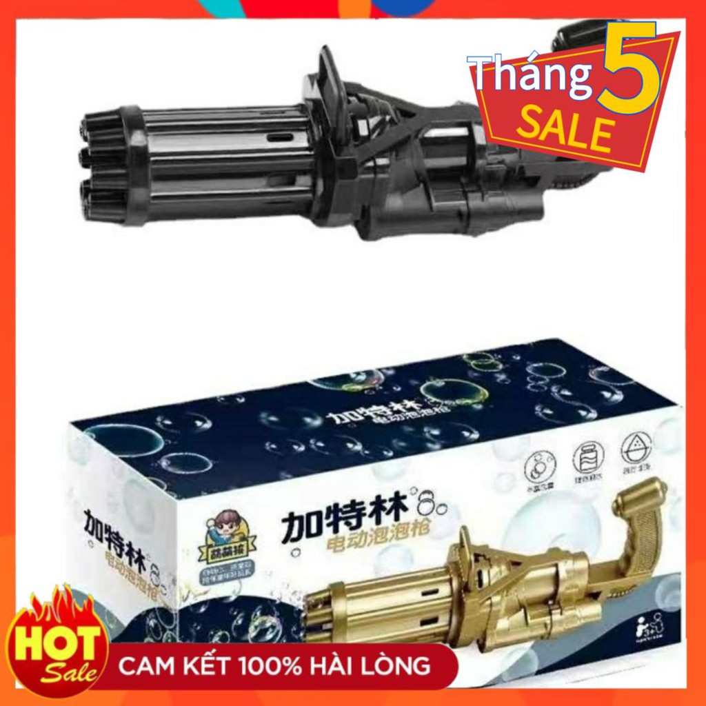 Súng bắn Bong Bóng Xà Phòng 8 nòng đồ chơi ngoài trời cho bé an toàn không lo bẩn tay - súng phun bắn bong bóng 11