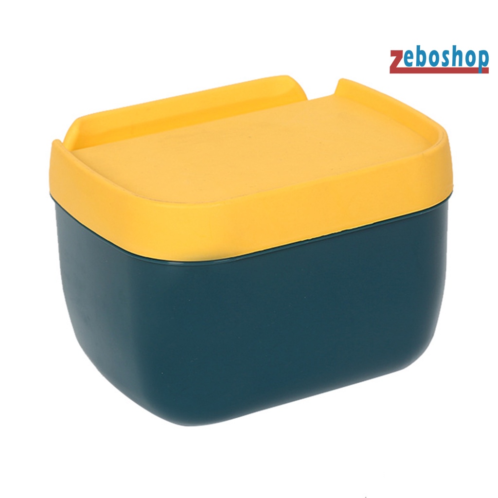 Hộp Đựng Giấy Vệ Sinh Gắn Tường Bằng PP Không Cần Khoan Đa Năng Cho Nhà Tắm