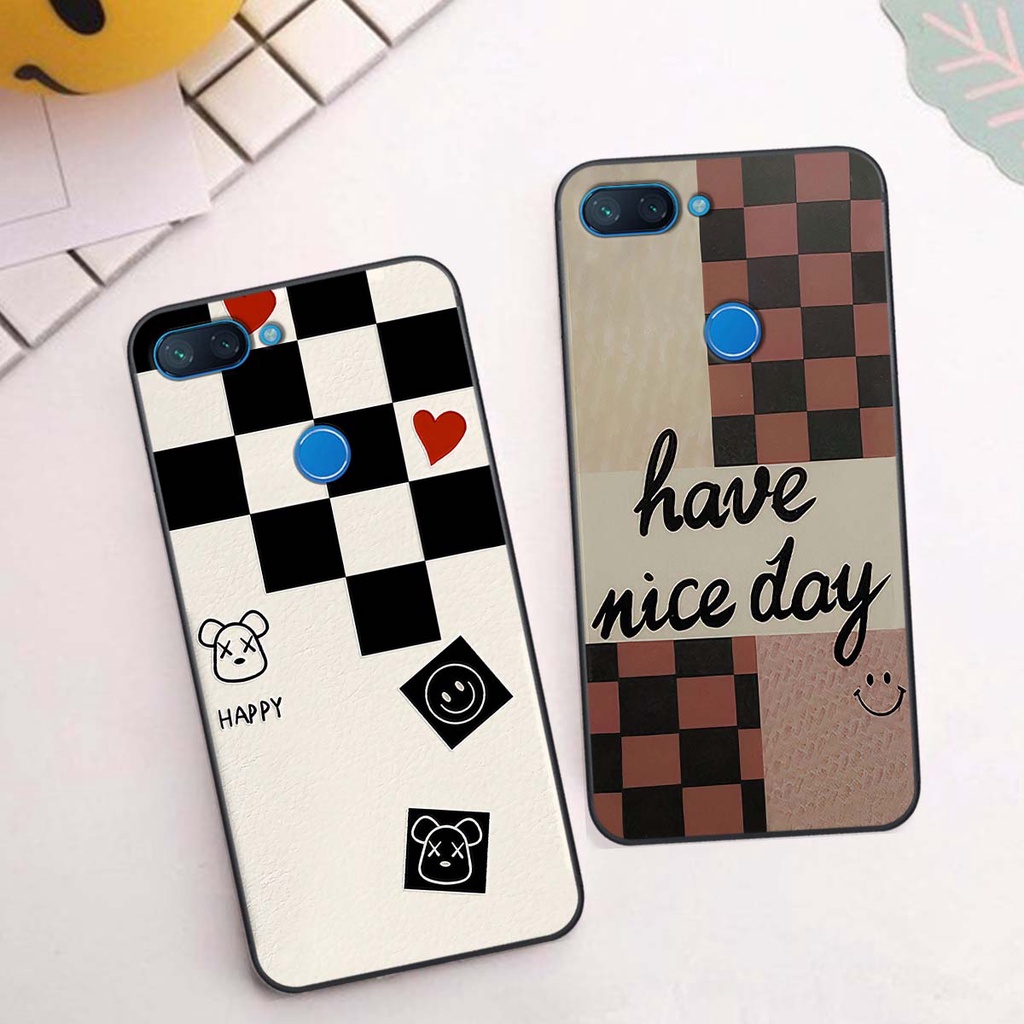 Ốp Xiaomi Mi 8 SE / Mi 8 Lite caro trái tim cá tính, thời trang siêu đẹp, siêu phong cách