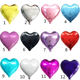 1 Bong Bóng Trái Tim 18 inch Trang Trí Tiệc Cưới, Valentine