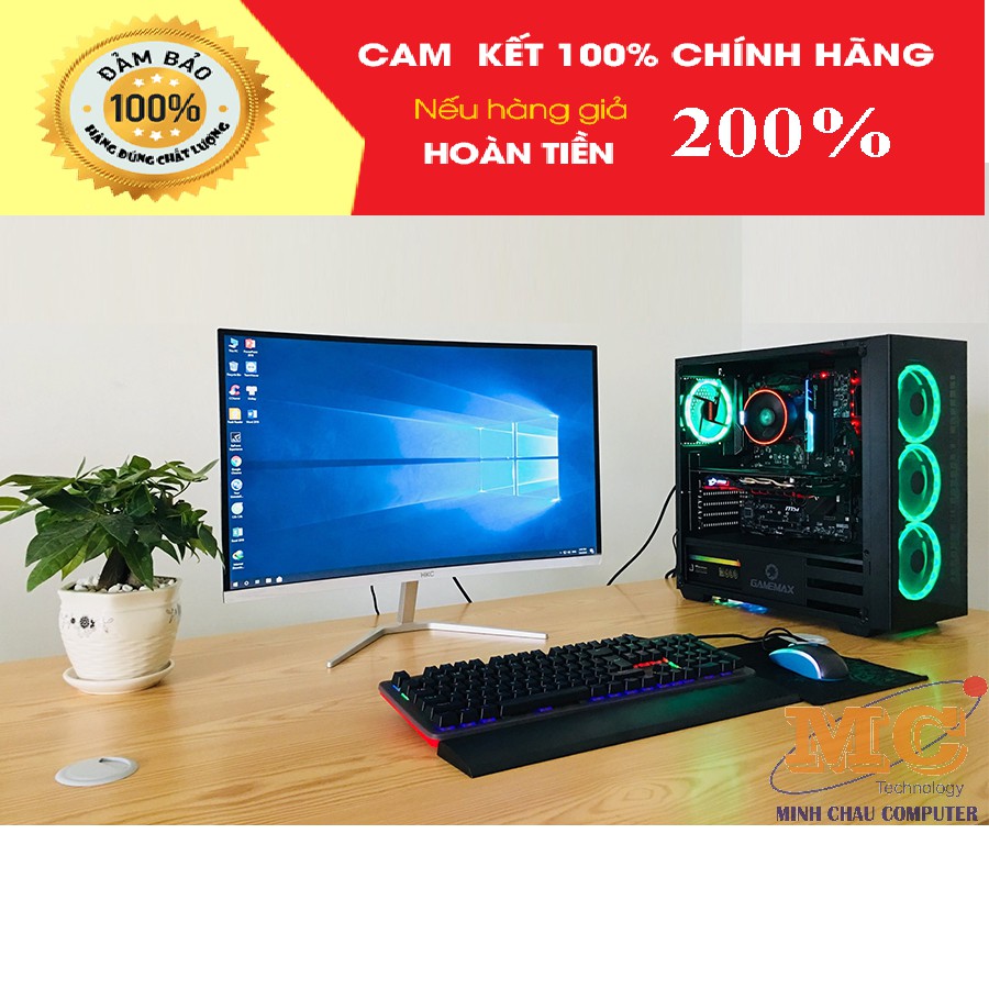 Bộ PC Gaming - Hàng mới 100% chính hãng - MCC91164 Core i3 9100F/8G/ GTX 1050Ti 4Gb -Bh 36th