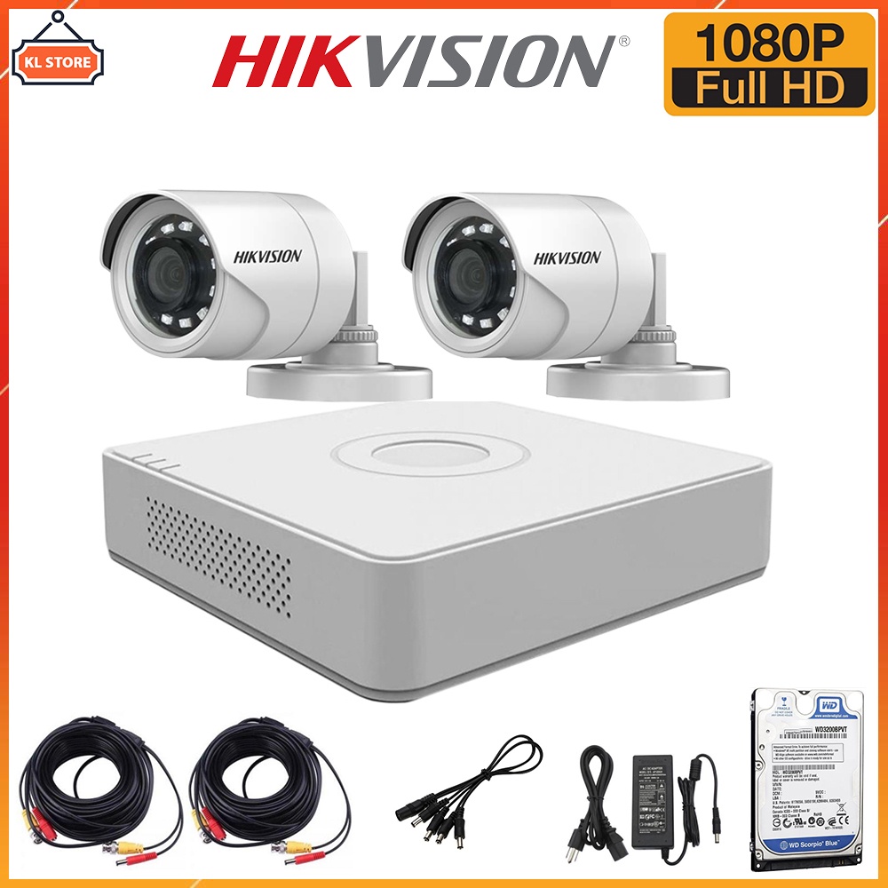 Bộ Camera Quan Sát Hikvision Full HD 1080P - Trọn Bộ Camera An Ninh Hikvision Đầy Đủ Phụ Kiện Lắp Đặt