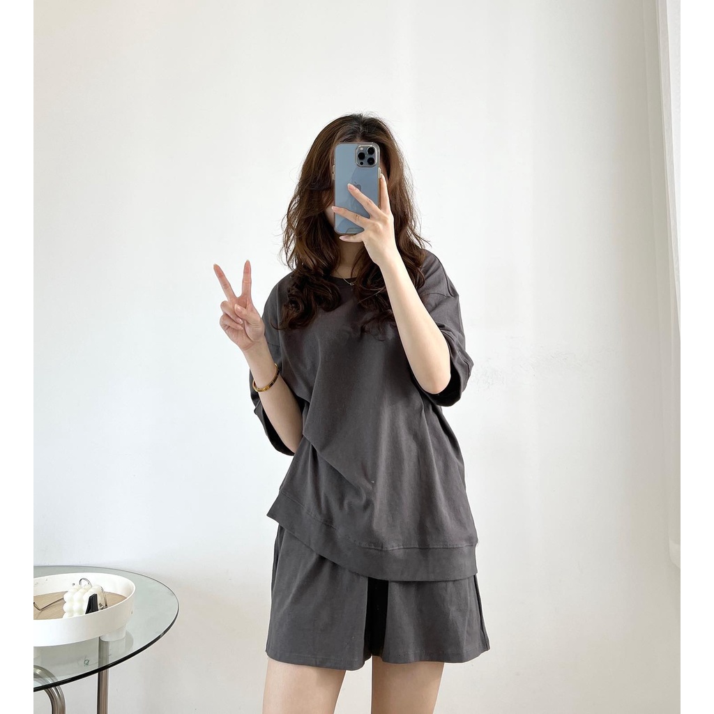 Sét quần áo thun trơn  thời trang nữ Miho house