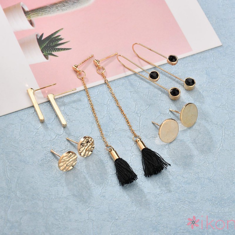 Bộ 5 cặp khuyên tai thời trang dành cho nữ