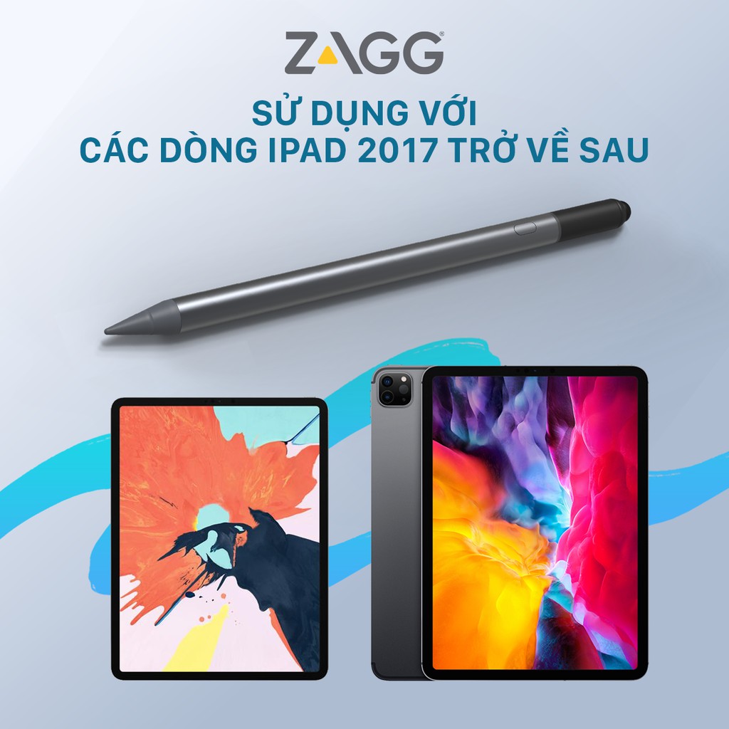 Bút cảm ứng ZAGG Pro Stylus [ CHÍNH HÃNG PHÂN PHỐI VN, BẢO HÀNH 1 NĂM]