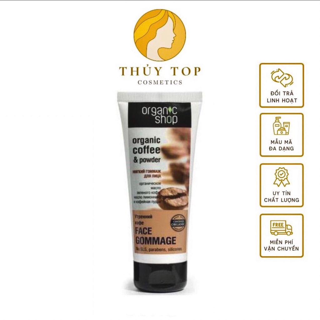 COMBO 2 TẨY DA CHẾT COFFEE ORGANIC SHOP NGA