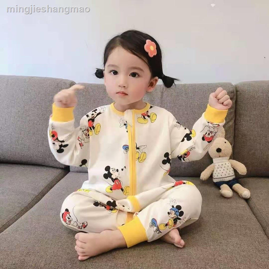 Bộ Đồ Ngủ Vải Cotton Mỏng Thiết Kế Dễ Thương Cho Bé