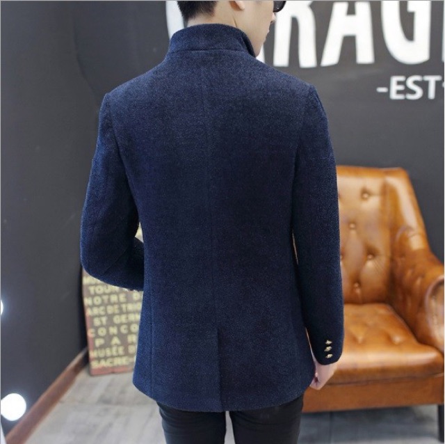 AK0908 Áo khoác dạ-Áo khoác măng tô nam hàng nhập