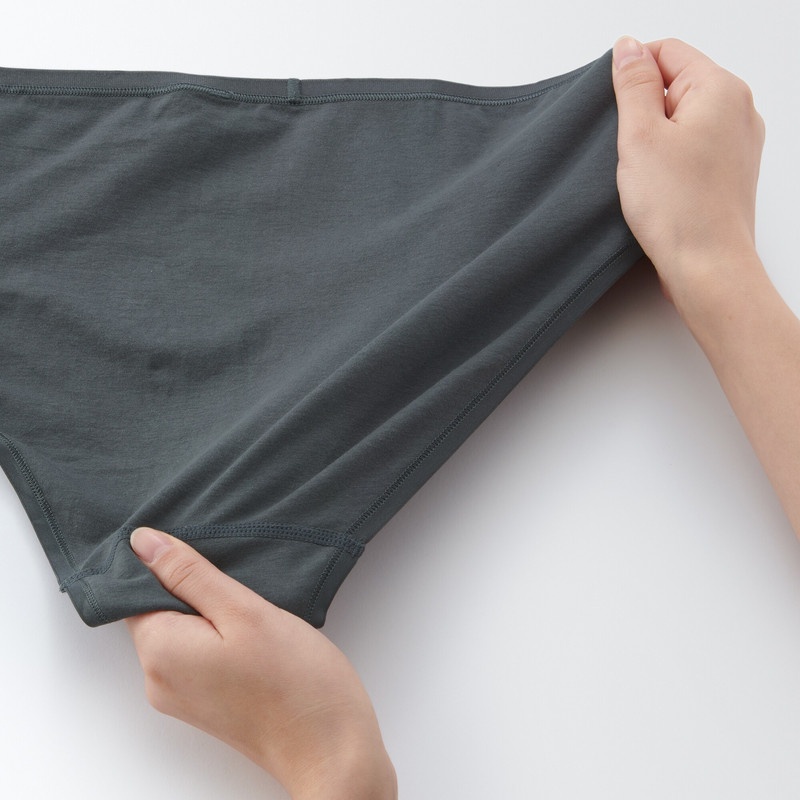 MUJI QUẦN LÓT CẠP CAO CO GIÃN VẢI JERSEY NỮ