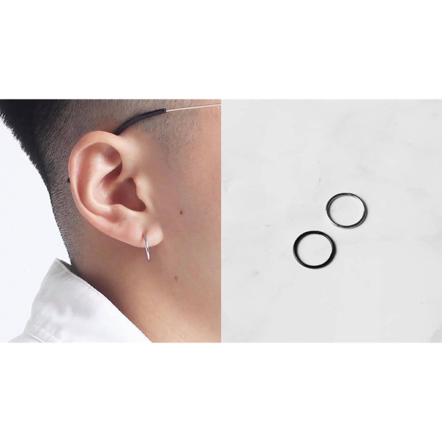 Slim hoop earing