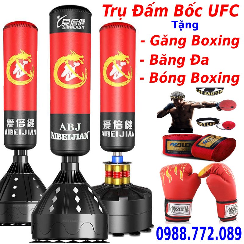 Trụ Đấm Bốc Phản Xạ Trục Xoay 360  - Trụ Đấm Cường Lực Tốc Độ Cao - Trụ Đấm Bốc Phản Xạ Liên Hoàn  - Phiên Bản Hot 2021