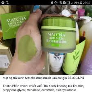 MẶT NẠ BÙN TRÀ XANH LAIKOU MATCHA