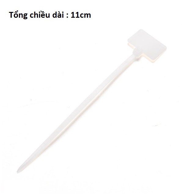 Bịch 90 Dây rút nhựa 11cm có bảng tên