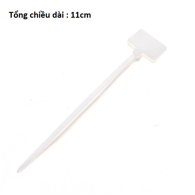 Bịch 90 Dây rút nhựa 11cm có bảng tên -VMH