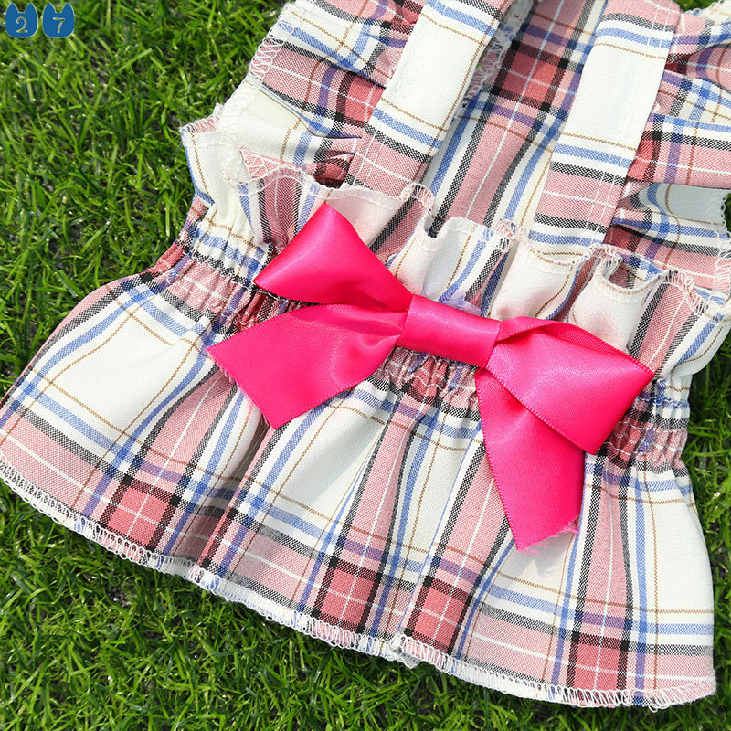 Đầm Họa Tiết Caro Dễ Thương Vừa Vặn Cho Thú Cưng 27