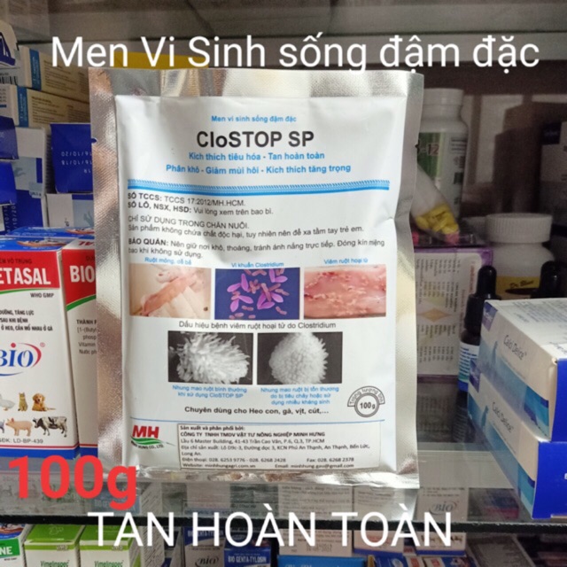 Men Sống Đậm Đặc CloStop SP  Kích Ăn Ngon, Hết Tiêu Chảy