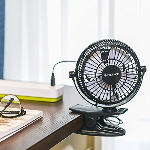 Quạt kẹp bàn mini xoay 360 độ