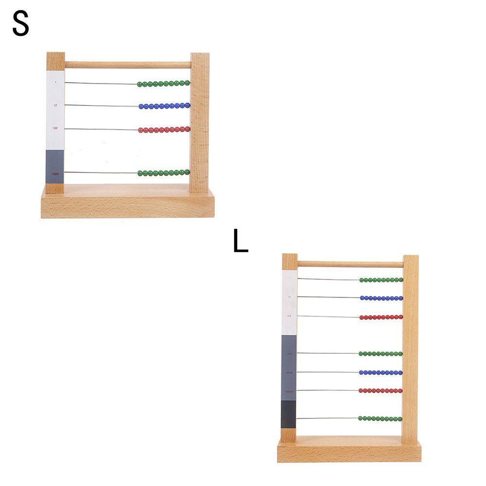 RAINBOW Bàn Tính Hạt Đồ Chơi Dạy Học Theo Phương Pháp Montessori