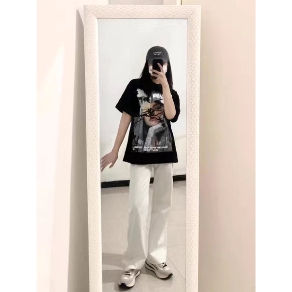 Áo thun tay lỡ, áo phông mùa hè tay lỡ phong cách basic