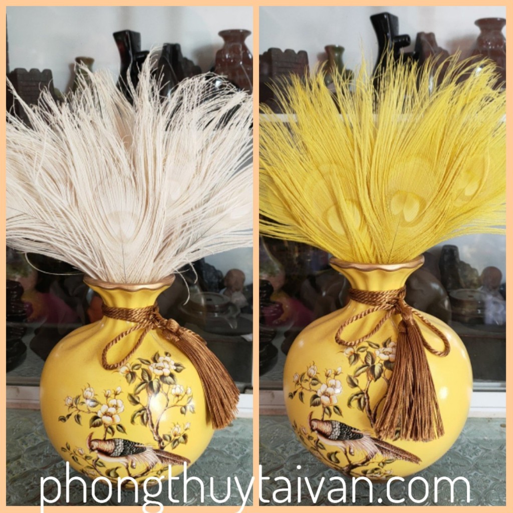 Lông Công MÀU♈ trang trí 30cm-lông Khổng tước chiêu tài,trang trí thật 💯%