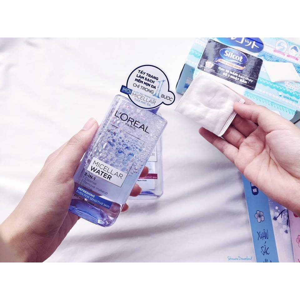 Nước tẩy trang cho mọi loại da L'Oreal Paris 3-in-1 Micellar Water 95ml | BigBuy360 - bigbuy360.vn