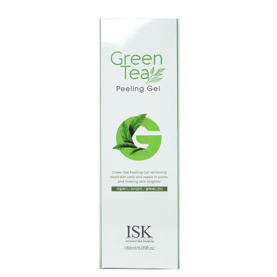 Gel tẩy tế bào chết trà xanh ISK Green Tea Peeling Gel Hàn Quốc 180ml