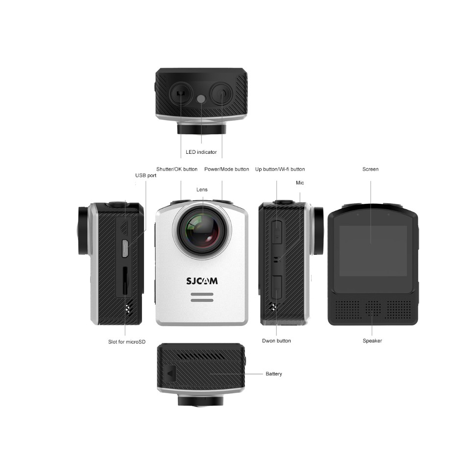 [Mã ELTECHZONE giảm 5% đơn 500K] Camera hành trình 4K wifi SJCAM M20 - Hãng phân phối chính thức | BigBuy360 - bigbuy360.vn