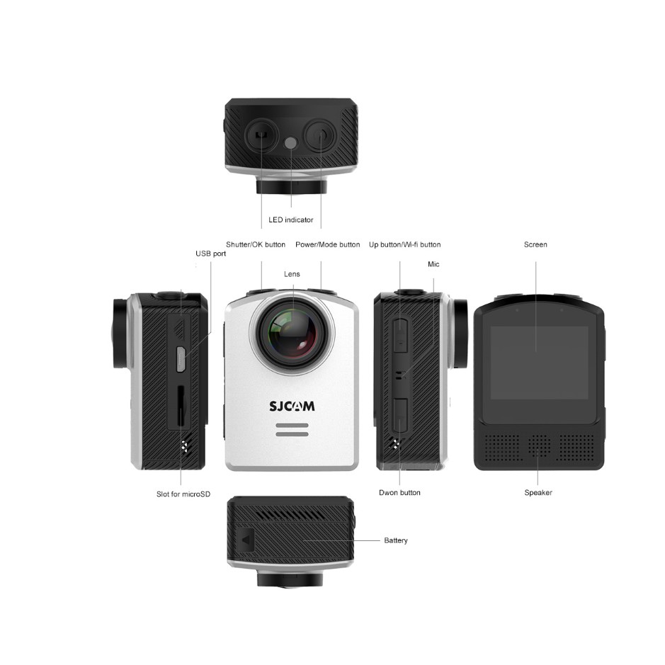 Camera hành trình 4K wifi SJCAM M20 - Hãng phân phối chính thức