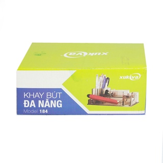 [Có sẵn] KHAY CẮM BÚT NHỰA NHIỀU NGĂN XUKIVA 184 (CỐ ĐỊNH) _ VPP ABC VINA